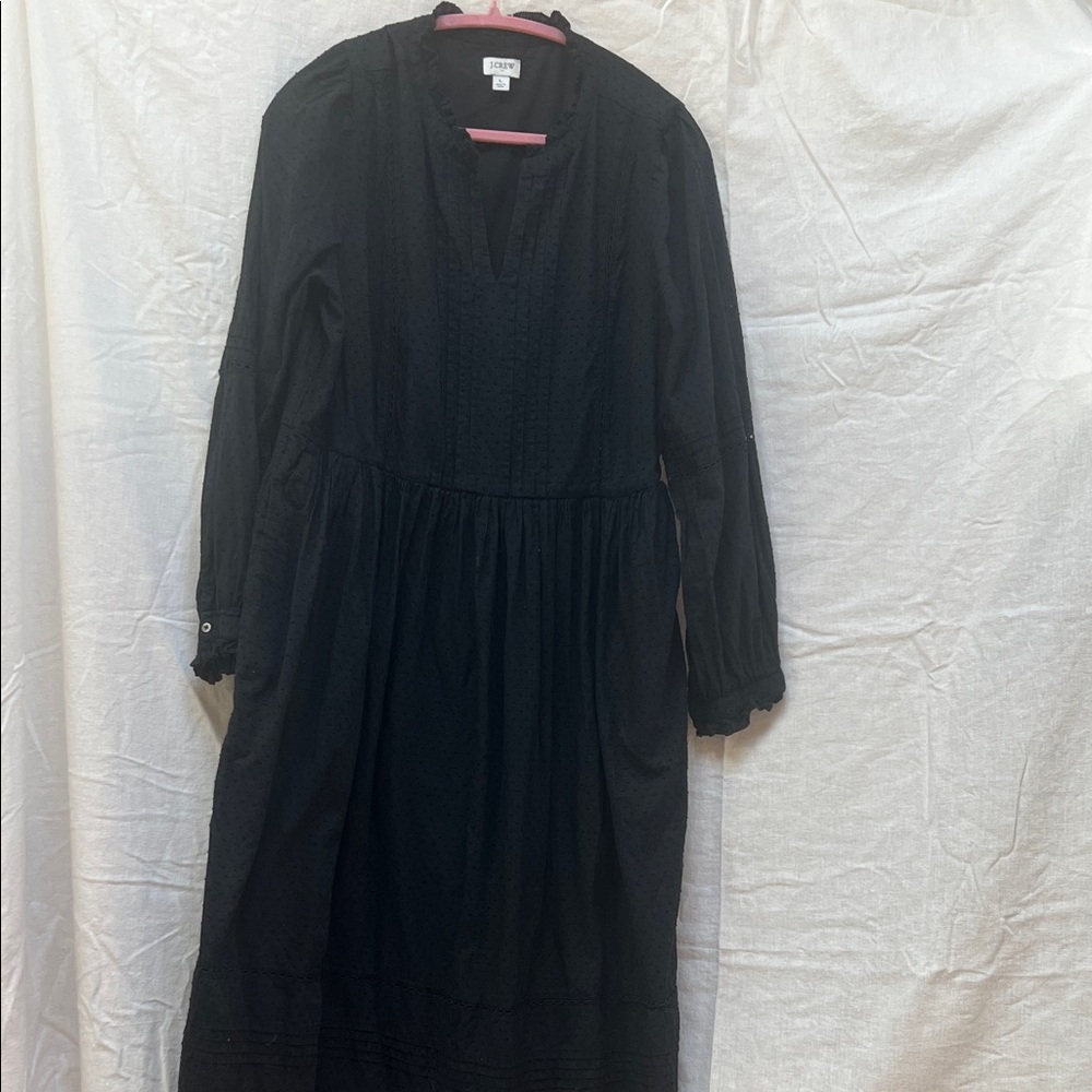 J. Crew Black Long Sleeve Dress